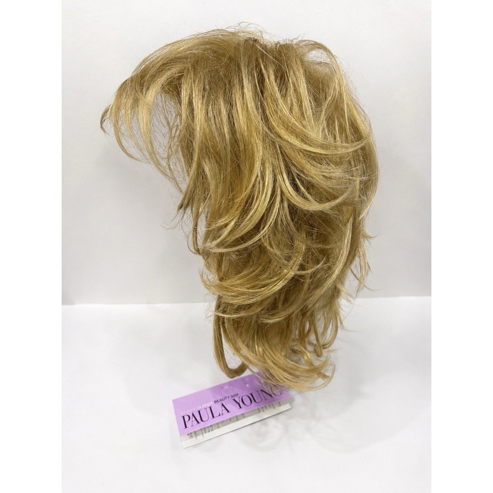 Paula Young Phoebe WhisperLite Beauty Wig Light Blonde Layered Curly NWT